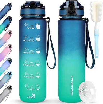 Image de Bouteille d'eau en Tritan de 1 litre, sans BPA, étanche