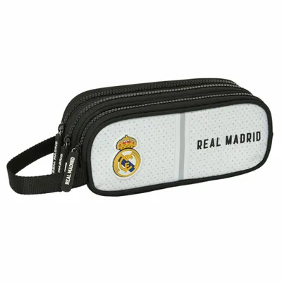 Produktbild von Dreifaches Mehrzweck-Etui Real Madrid C.F. Weiß Grau 21 x 8.5 x 7 cm