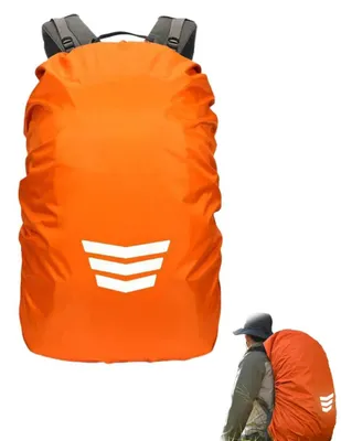 Produktbild von Regenhülle für Rucksack, 30-40 Liter, mit reflektierenden Streifen
