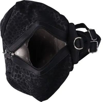 Produktbild von Rieker Damen Rucksack mit Außentaschen Karabinerhaken erweiterbar H1055, Farbe:Schwarz