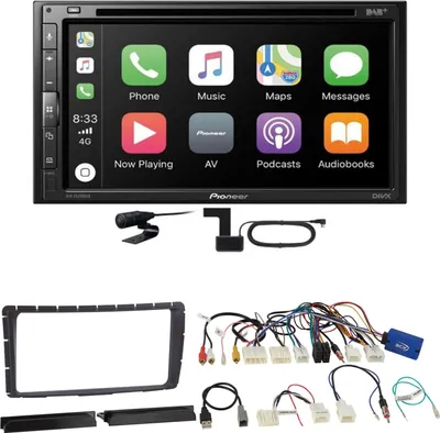 Produktbild von Pioneer AVH-Z5200DAB CarPlay Android Auto USB Einbauset für Toyota Hilux ab 2011