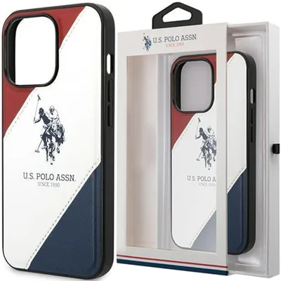 Zdjęcie produktu dla Us Polo Ushcp14Spso3 Iphone 14 6,1" Biały/White Tricolor Embossed