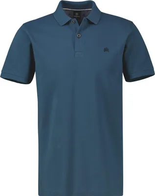 Produktbild von Lerros Übergröße Basic-Poloshirt denimblau