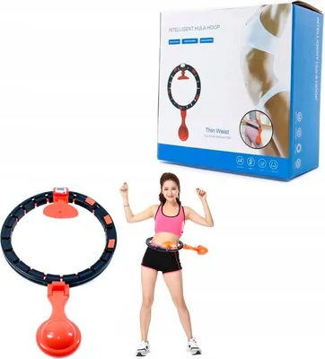 Produktbild von Smart Hula Hoop Reifen mit Gewicht & Zähler - Fitness Reifen zur Gewichtsabnahme Massage