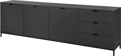 Produktbild von home24 Sideboard - Dunkelgrau - 240 cm