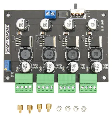 Immagine prodotto di Modulo alimentatore multicanale 3,3 V, 5 V, 12 V ADJ, uscita di tensione regolabile
