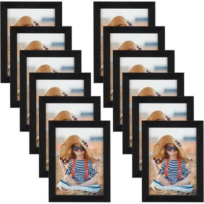 Produktbild von Bilderrahmen 12er Set 13x18 cm Schwarz Wand- oder Tischaufsteller