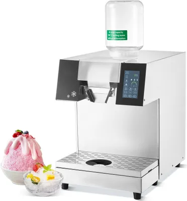 Zdjęcie produktu dla Komercyjna maszyna do lodu z płatkami śniegu - 180 kg/dzień - Kostkarka do lodu z dotykowym wyświetlaczem LCD - Wysokowydajna maszyna do lodu dla gastronomii - Zaopatrzenie restauracji