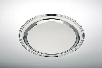 Produktbild von Mittleres Tablett, rund, versilbert, Ø 25,0 cm