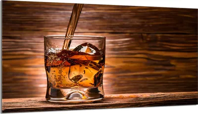 Produktbild von Herdabdeckplatte 90x52 Glaskeramikkochfeld Abdeckung Spritzschutz Glasplatte Deko Schneidebrett, Whiskey Holz