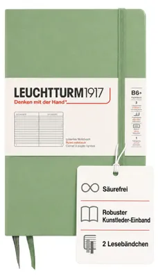 Produktbild von LEUCHTTURM1917 Notizbuch B6+ Hardcover Liniert, 219 Seiten, Salbei