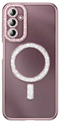 Image de Avizar, coque pour Galaxy A14 4G / 5G, compatible MagSafe, avec strass, couleur rose