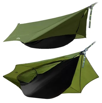 Productafbeelding van Hangmat-tent, lichtgewicht, met geïntegreerd muggengaas, groen