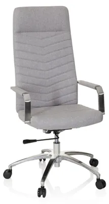 Produktbild von hjh OFFICE Home Office Bürostuhl SARANTO PLUS Schreibtischstuhl mit Armlehnen Stoff Drehstuhl