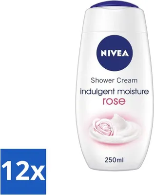 Productafbeelding van Nivea - Douchecrème "Indulgent Moisture Rose" - 250 ml - Voordeelverpakking - 12 stuks