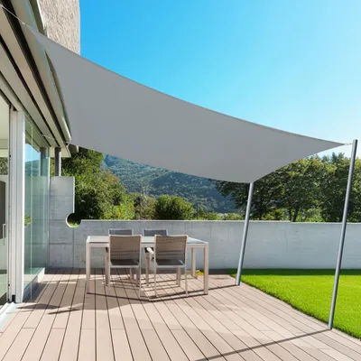 Image de Bâche d'ombrage de 2,5 x 3,5 mètres, imperméable et avec protection UV