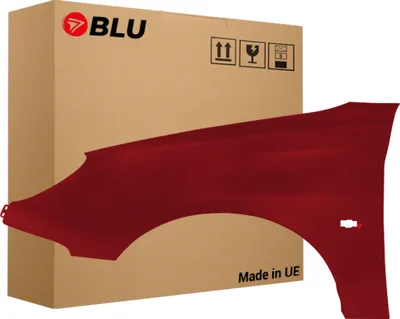 Image de BLU Aile Compatible avec Peugeot 206 KJF Gauche Rot Rouge Ardent | 1998-2009 | Avant | Peint| Pr?t ? Monter | Acier
