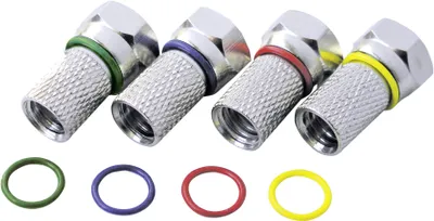 Produktbild von Schwaiger FSTFR7004 531, F-Typ, Silber, Sichtverpackung, 4 Stück(e)