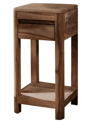 Immagine prodotto di MASSIVMOEBEL24 | tavolo d'appoggio in legno di Sheesham / Acacia 30x30x60 smoked cherry tinto TORONTO #112