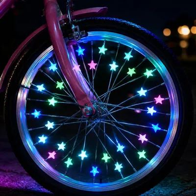 Produktbild von 70 Stück Speichenreflektoren, leuchtende Fahrraddekoration