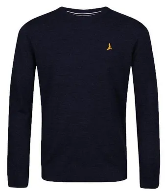 Produktbild von Brave Soul - Pullover für Herren, Rundhalsausschnitt, Flachstrick WH144 (M) (Mitternachtsblau)