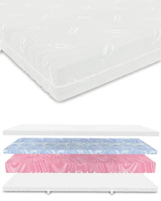 Produktbild von Komfort Gel Kaltschaummatratze 140x200 – 22 cm Höhe – 7-Zonen Wendematratze H2/H3 – Lyocell Bezug – ergonomisch & druckentlastend