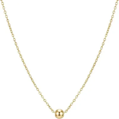 Produktbild von 375 Echtgold Kette Damen Kugel Anhänger minimalistisch elegant