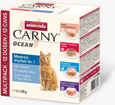 Zdjęcie produktu dla Animonda Carny Adult Ocean – Różnorodność morska nr 1, opakowanie zbiorcze 12 x 80 g