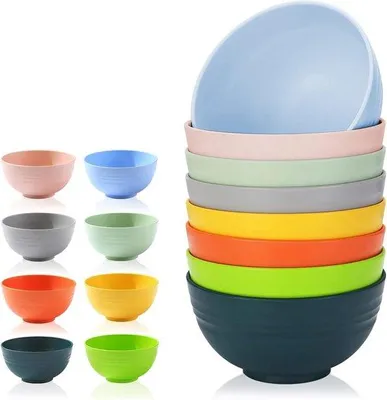 Immagine prodotto di Ciotola per zuppa in plastica da 760 ml - Resistente - Senza BPA - Adatta al microonde - Lavabile in lavastoviglie