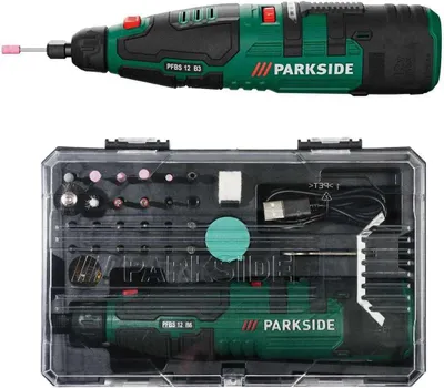 Produktbild von PARKSIDE 12 V Akku-Feinbohrschleifer PFBS 12 kompatibel mit Dremel Zubehör