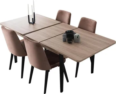Produktbild von Brauner Rechteckiger Esstisch Esszimmer Möbel Holztische Luxus Möbel