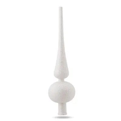 Produktbild von Baumspitze für Weihnachtsbaum Christbaumspitze Aufsatz für Tannenbaum Weihnachtsdekoration (Spitze-Weiss)