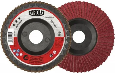 Immagine prodotto di Disco lamellare TYROLIT CERABOND Ø 125 mm granulometria 80 piatto - 34315847