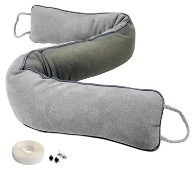 Produktbild von Zugluftstopper für Türen aus Stoff, Windschutz für Türen, Schalldichter Türluftstopper, Insektenschutz, waschbar (108 cm)