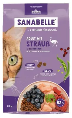 Immagine prodotto di Cibo secco per gatti BOSCH Sanabelle Adult Struś 8 kg
