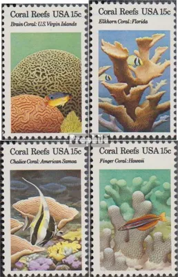 Produktbild von Briefmarken USA 1980 Mi 1434-1437 (kompl.Ausg.) postfrisch Korallen