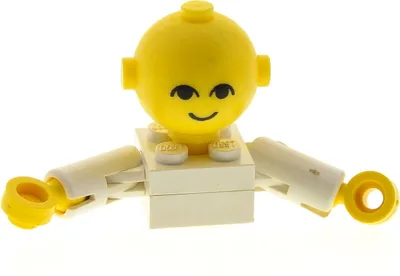 Produktbild von 1x Lego Homemaker Großkopf Figur Mann Frau Kind weiss 685px1