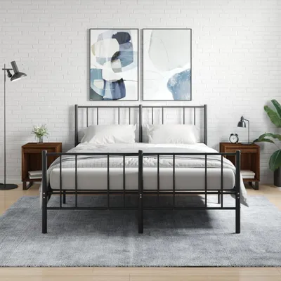 Produktbild von vidaXL Nachttische 2 Stk. Braun Eichen-Optik 40x35x50 cm Holzwerkstoff
