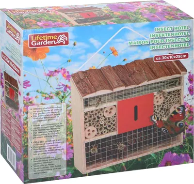 Image de Lifetime Garden Lifetime Garden Hôtel pour insectes - bois - 30 x 10 x 28 cm