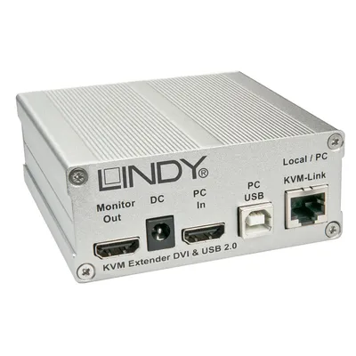Produktbild von Lindy 39200, Transmitter, Kabelgebunden, 260 m, Cat6, 1920 x 1200 Pixel, Grau