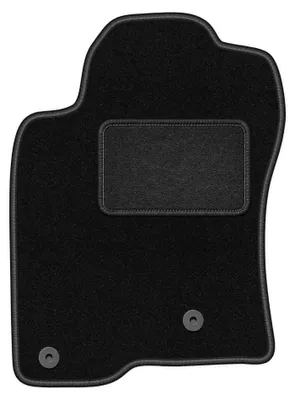 Productafbeelding van Velours bestuurdersmat voor Toyota Land Cruiser J120 2002-2009 – zwart, op maat – Wielganizator LUX
