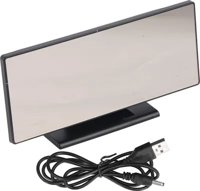 Obrázek produktu pro Digitální budík, funkce LED světla, měření teploty, speciální design zrcadla, elektronický