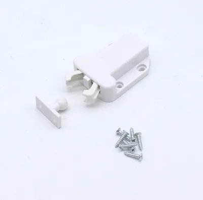 Produktbild von INF 2er-Pack Push to Open Latch - Weiß, Schranktür-Mechanismus
