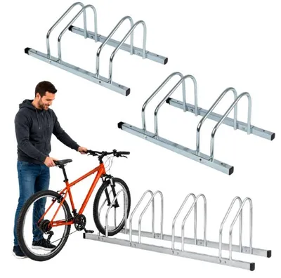 Produktbild von Fahrradständer Set 2 Stück Fahrradhalter für 4 Fahrräder Fahrradständer Stahl