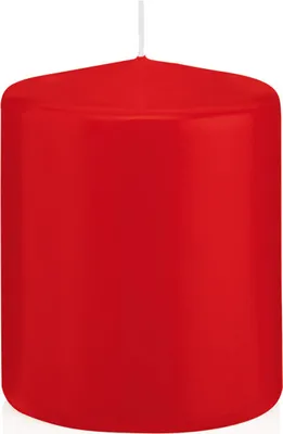 Produktbild von Stumpenkerzen Rot 100 x Ø 80 mm, 6 Stück