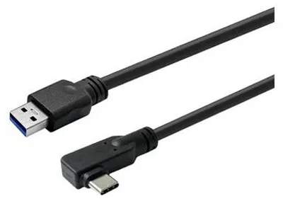 Produktbild von VivoLink USB-Kabel - 24 pin USB-C (M) gewinkelt zu USB Typ A (M)