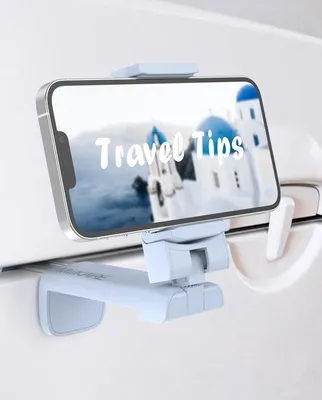 Immagine prodotto di Supporto universale per telefono Azomor per viaggi in aereo, con design girevole a 360 gradi