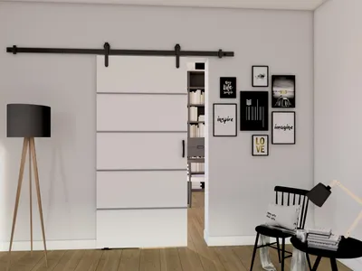 Obrázek produktu pro Posuvné interiérové dveře BUSHLAND 2 - 96 cm, bílé