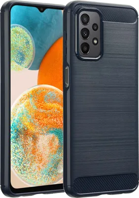 Obrázok produktu pre imoshion Kartáčovaný zadný kryt pre Samsung Galaxy A23 (5G) - Tmavomodrý