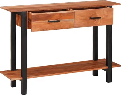 Obrázok produktu pre vidaXL Konzolový stolík hnedý 110 x 30 x 75 cm akáciové masívne drevo